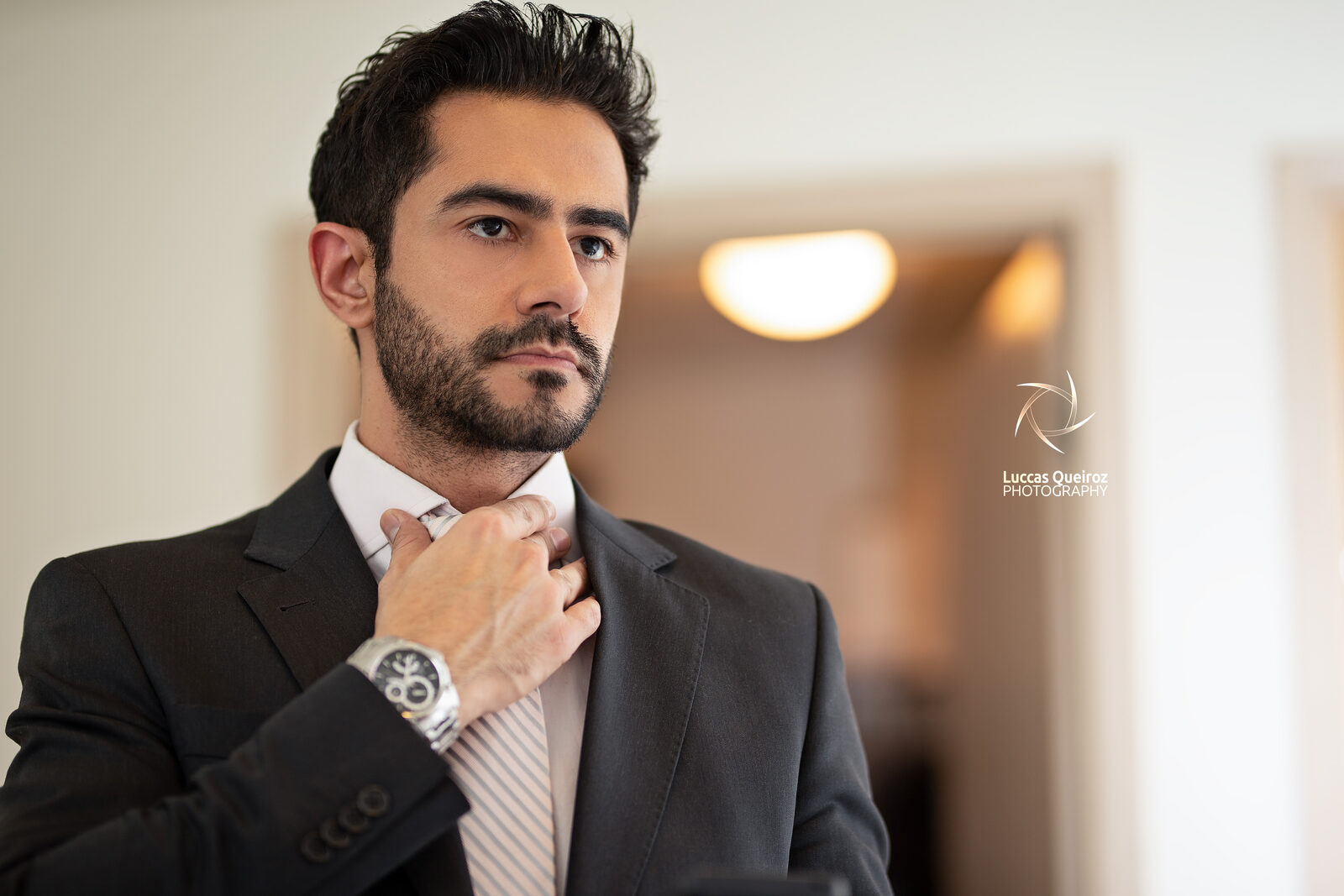 The groom, before